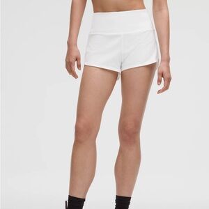 Lululemon Athletica White Athletic Shorts